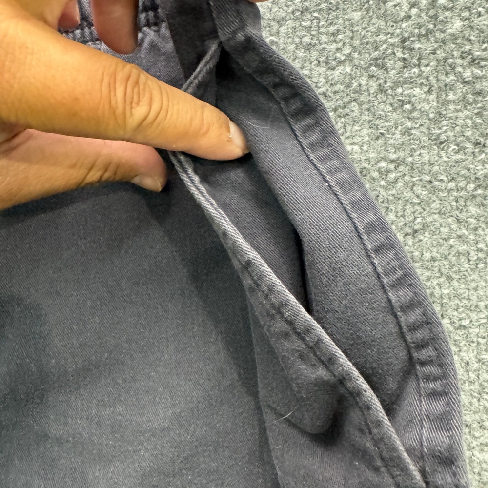 Lands End Elastic Waist Chino Shorts Mens M Black 5.5" Inseam Casual Twill - Picture 7 of 12